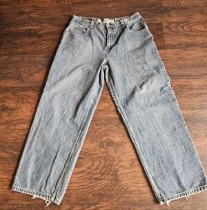 Vintage Y2K Anchor Blue Baggy Jeans